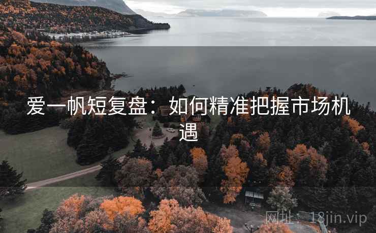爱一帆短复盘:如何精准把握市场机遇
