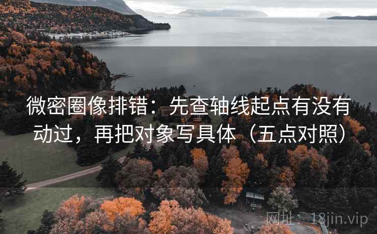 微密圈像排错：先查轴线起点有没有动过，再把对象写具体（五点对照）